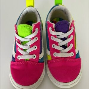 Vans Old Skool Neon color block skate shoe
